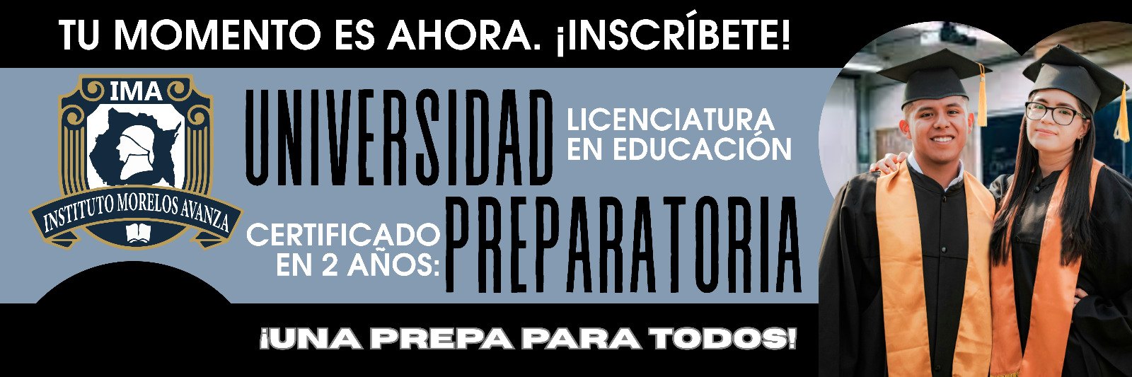 Promoción Instituto Morelos Avanza preparatoria y licenciatura
